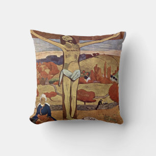 Gul Kristus av Paul Gauguin Kudde