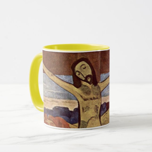 Gul Kristus av Paul Gauguin Mugg (Framsida vänster)