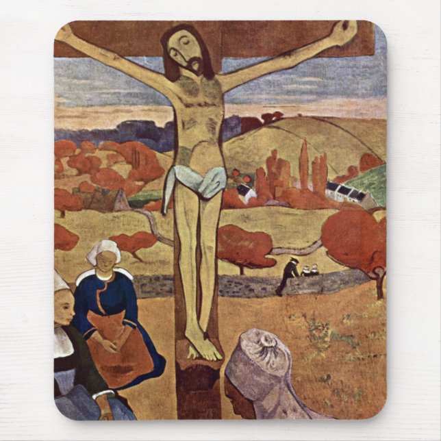 Gul Kristus av Paul Gauguin Musmatta (Framsidan)