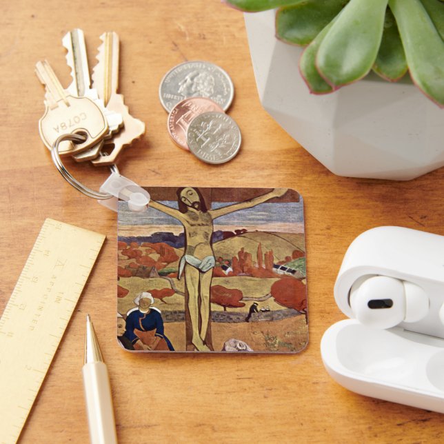 Gul Kristus av Paul Gauguin Nyckelring (Skrivbord)