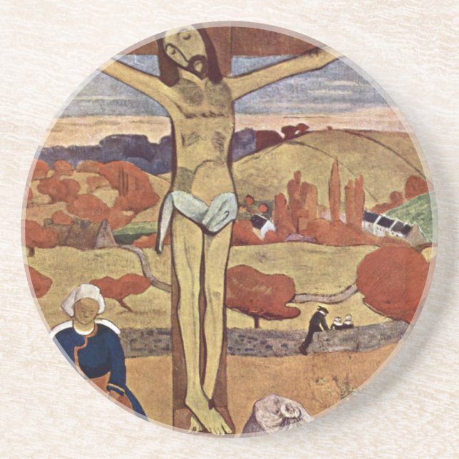 Gul Kristus av Paul Gauguin Underlägg (Framsidan)