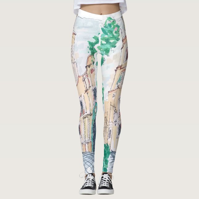 Gul kyrka leggings (Framsida)