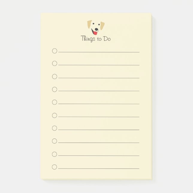 gul lab Ansikte Post-it Block (Framsida)