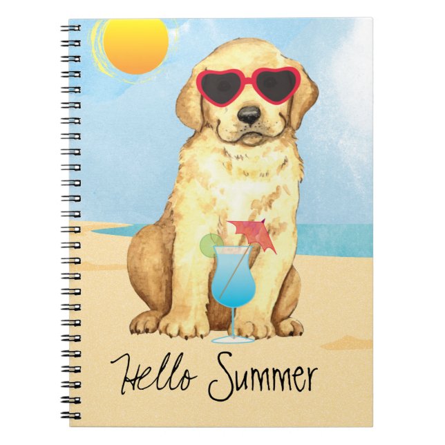 Gul lab bärbar sommardator anteckningsbok (Framsidan)