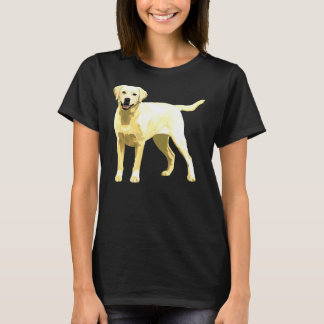 Gul lab fästdon t shirt