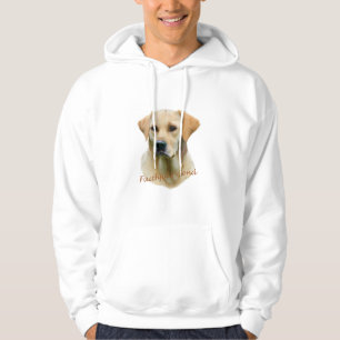 Gul lab Fathful vän för dräkt Hoodie