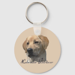 Gul lab gåvor för Labrador Retriever Nyckelring