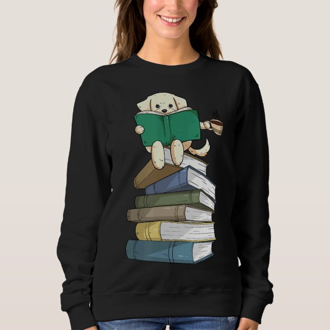 Gul lab Hund av labrador Bokar-kaffe T Shirt (Framsida)