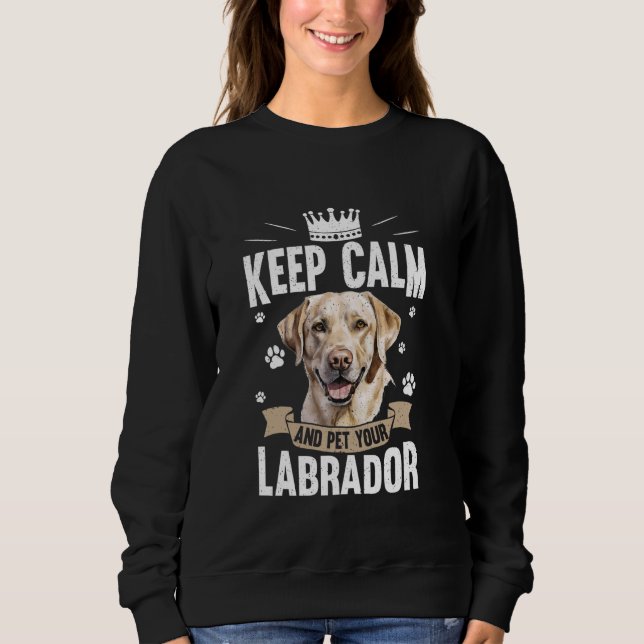 Gul lab Hund Labrador Retriever T Shirt (Framsida)