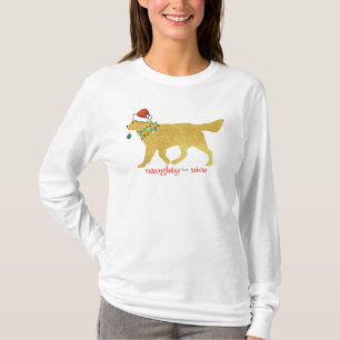 Gul lab jul, stel men fin t shirt