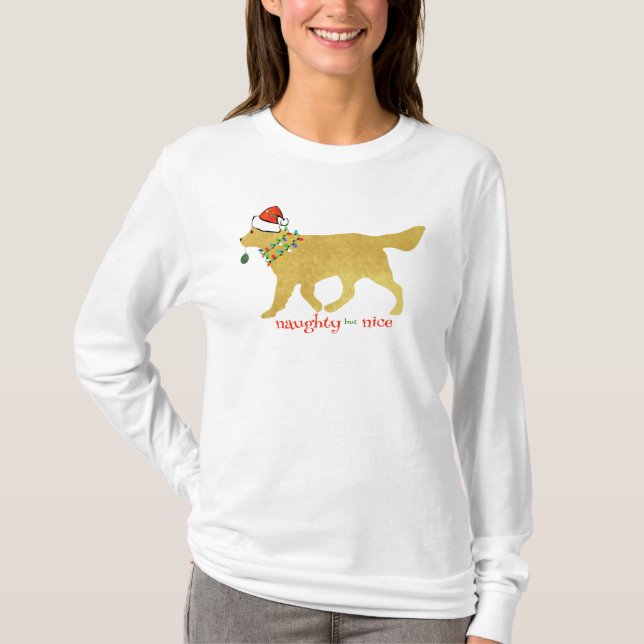 Gul lab jul, stel men fin t shirt (Framsida)