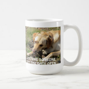Gul lab kaffemugg