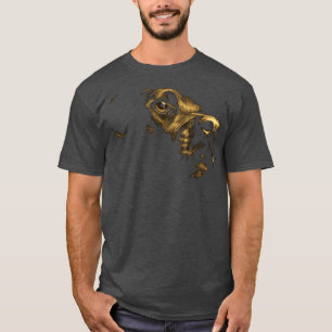Gul lab Kärlek Golden hämmare Älskare Hundägare L T Shirt