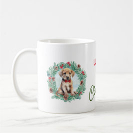 gul lab Labrador Retriever 1:a jul-Hund Kaffemugg