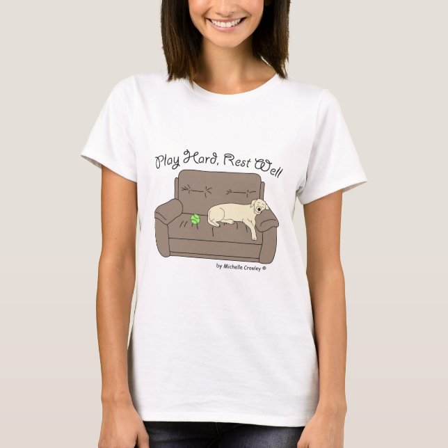 gul lab lek tee shirt (Framsida)