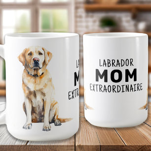 gul lab Mamma - Labrador Mamma Extraordinaire Kaffemugg