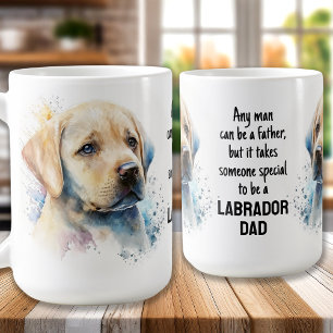 Gul lab Pappa - Fars dag Hund - Labrador Pappa Kaffemugg