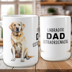 gul lab Pappa - Labrador Pappa Extraordinaire Kaffemugg