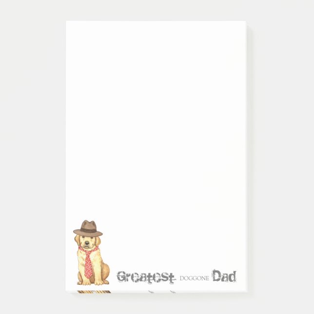 Gul lab Pappa Post-it Block (Framsida)
