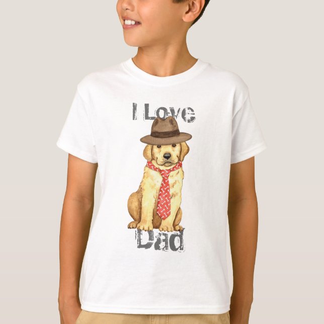 Gul lab Pappa Tee (Framsida)