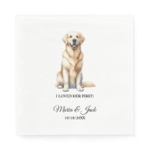 Gul lab Personlig Pet Bröllop Cocktail