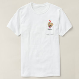 Gul lab Pocket Puppy T Shirt