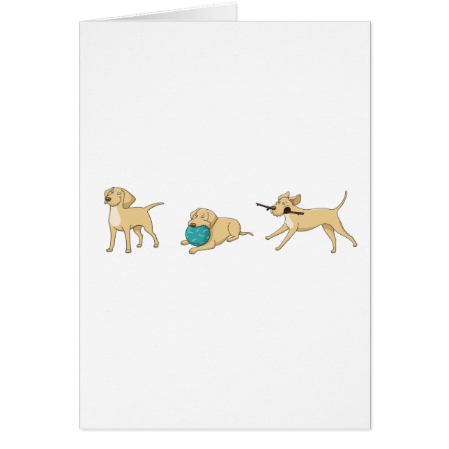 GUL LAB TECKNAD 2 HÄLSNINGSKORT (Framsidan)