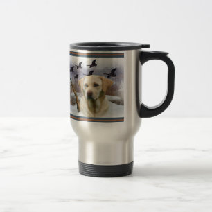 Gul lab travel mug för W Pleasants Resemugg