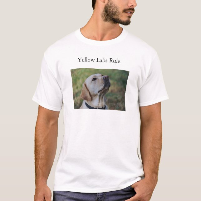 Gul labbregel t-shirt (Framsida)