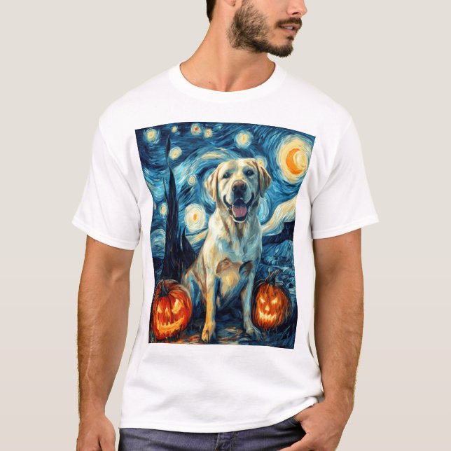 Gul Labrador (1) T Shirt (Framsida)