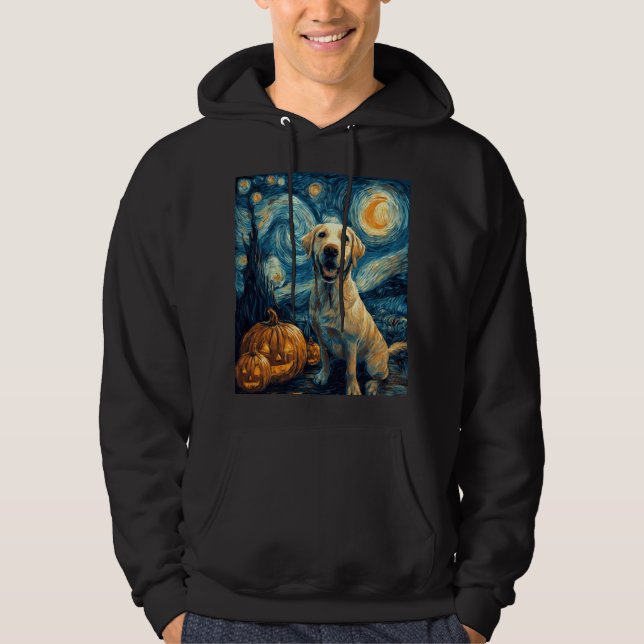 Gul Labrador (2) Hoodie (Framsida)