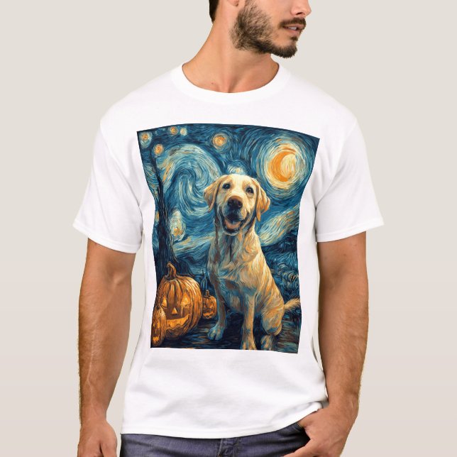 Gul Labrador (2) T Shirt (Framsida)
