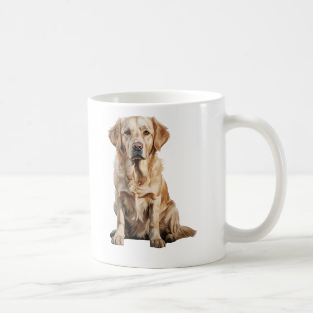 Gul Labrador-mugg Kaffemugg (Höger)