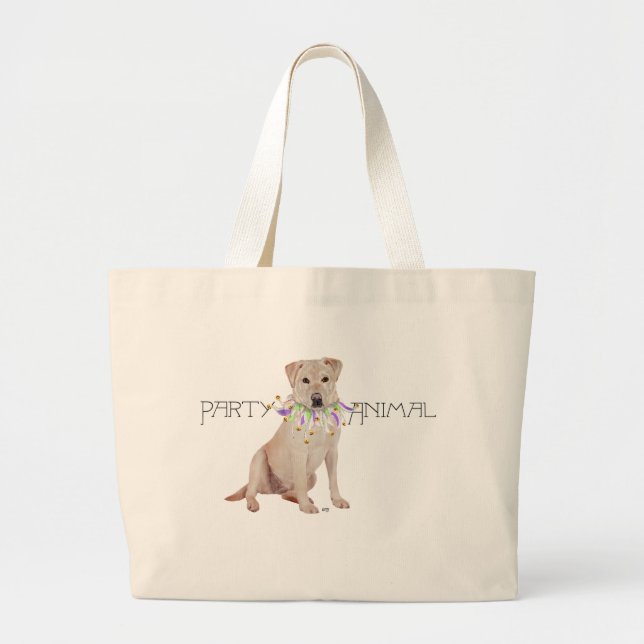 Gul Labrador Retriever-fest Jumbo Tygkasse (Framsidan)
