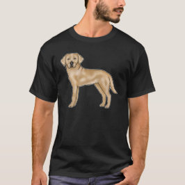 Gul Labrador Retriever Hund Tecknad Lab Hund T Shirt