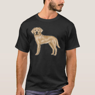 Gul Labrador Retriever Hund Tecknad Lab Hund T Shirt