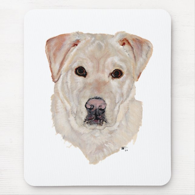 Gul Labrador Retriever Musmatta (Framsidan)