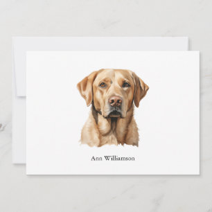 Gul Labrador Retriever Notkort Inbjudningar