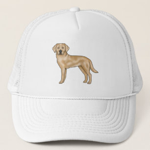 Gul Labrador Retriever Söt Tecknad Lab Hund Keps