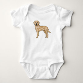 Gul Labrador Retriever Tecknad Lab Hund Valp T Shirt