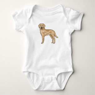 Gul Labrador Retriever Tecknad Lab Hund Valp T Shirt