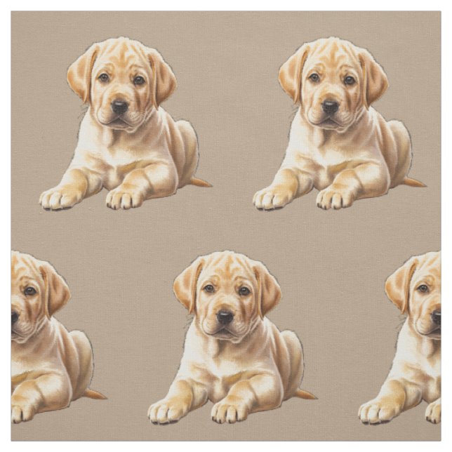 Gul Labrador Retriever Tyg (Provkarta)