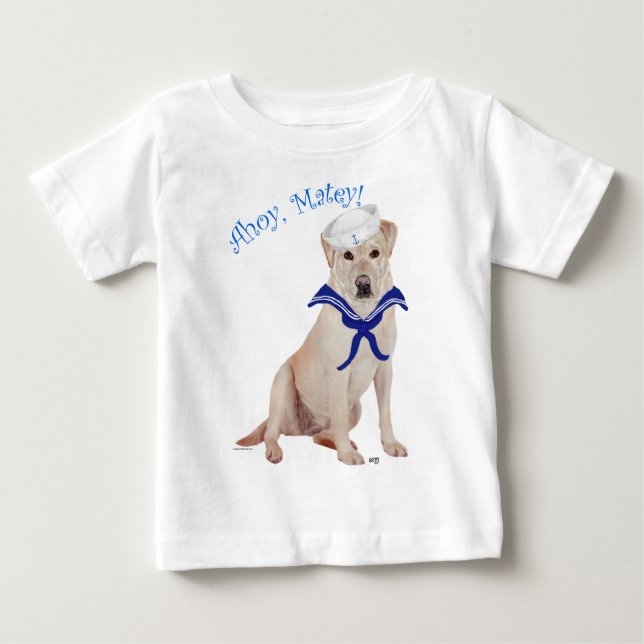 Gul Labrador Sjöman Tröja (Framsida)
