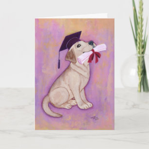 Gul Labrador studenten Kort