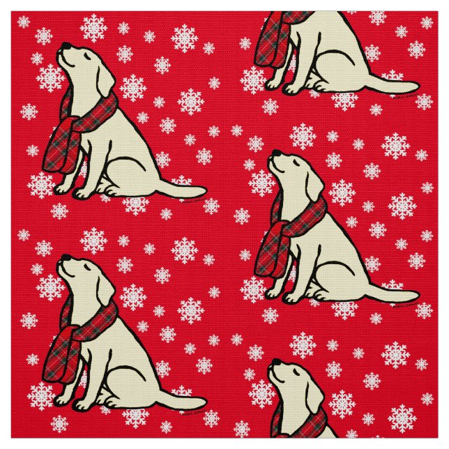 Gul Labrador TartanScarf Tyg (Prov)
