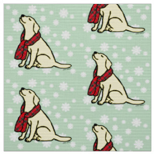 Gul Labrador TartanScarf Tyg