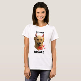 Gul Labrador 'TOTAL BRIST PÅ MINNE' T-shirt