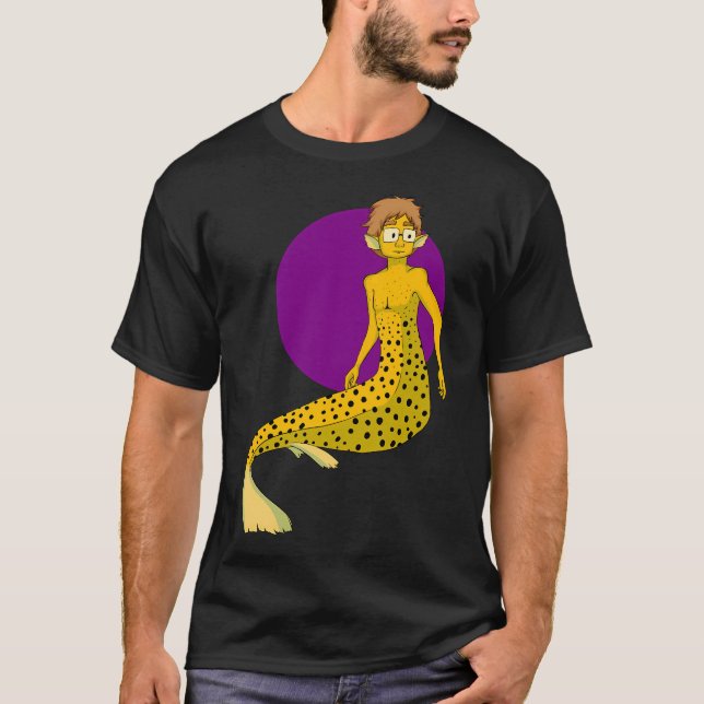Gul lådfisk havsman t shirt (Framsida)