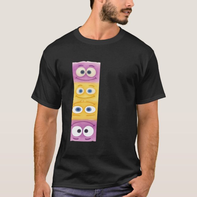 GUL-LAVENDER SERIE T-SAJOR T SHIRT (Framsida)