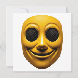 Gul Leende Mask Inbjudningar